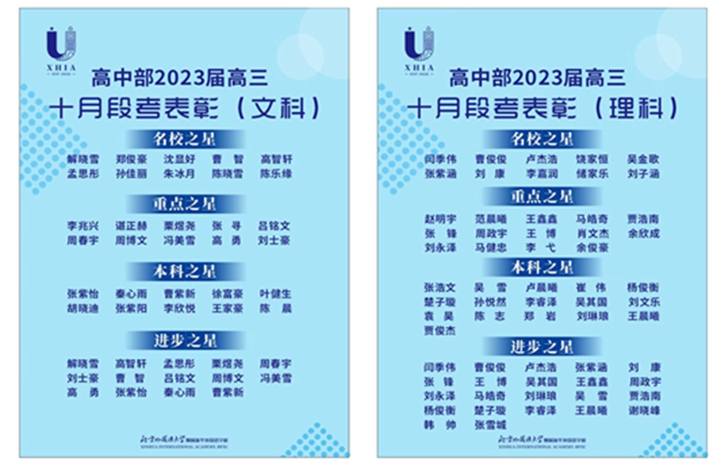 高三｜青春正当时，不负凌云志 ——高三10月段考表彰